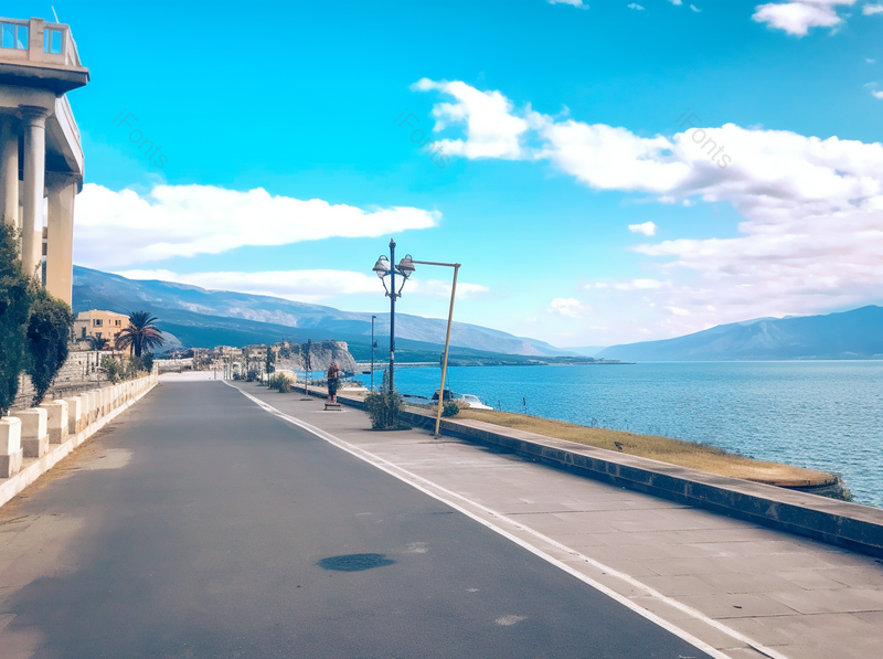 海边连岛景区海岛公路大海实拍摄影图,高清,摄影图,摄影图片,图片大全,摄影图免费下载